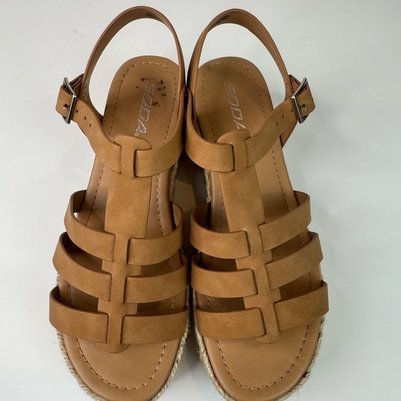 Soda Gladiator Sandal Platform Espadrille - Picture 6 of 15